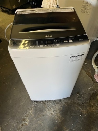 1-463 Haier全自動電気　洗濯機 JW-U55HK (50/60Hz用)2022年製