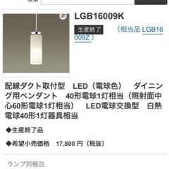 【値段交渉可】ダイニング用ペンダント(インテリアダクト付)