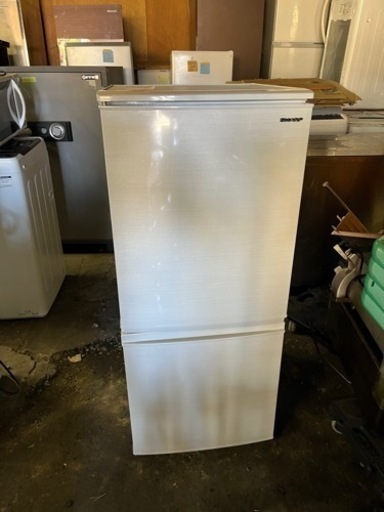 1-466 SARP ノンフロン冷凍冷蔵庫 SJ-D14E-W 2019年製　左開き