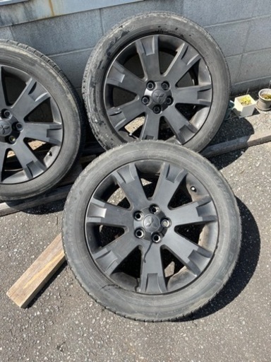 デリカD：5 前期純正アルミホイール 18inch 黒塗装仕様 三菱 - ざわわ様専用 マットブラックホイールカスタム 三菱
