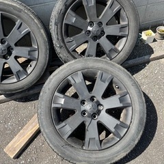 デリカd5 純正ホイール 塗装 マットブラック