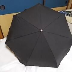 晴雨兼用傘  黒色  三つ折りたたみ傘