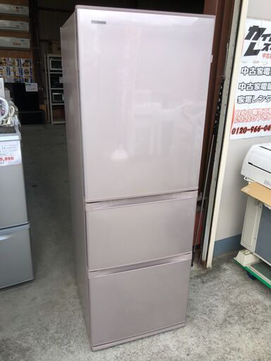 動作保証あり】TOSHIBA VEGETA 2017年 GR-K36S 363L 3ドア 冷凍冷蔵庫 