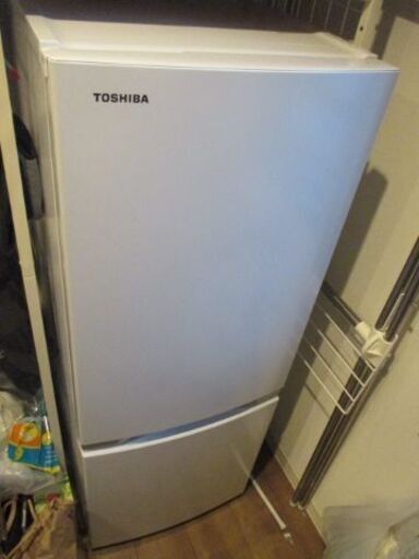 美品】東芝 冷凍冷蔵庫 2ドア 2021年製 GR-S15BS(W)【東京都中央区人形