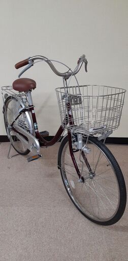 【北見市】ブリジストン　自転車　24インチ　B0L42000 　ワインレッド【引取限定】 (E1478ashtY)