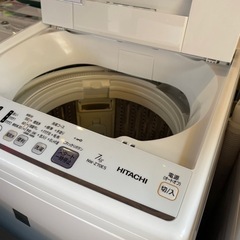 【中古】全自動洗濯機7.0kg/日立NW-Z70E5/2019年製
