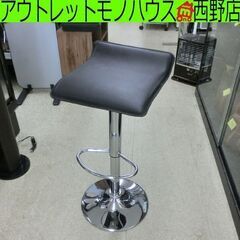 カウンターチェア 椅子 イス チェア ブラック 黒 合皮 札幌 西野店