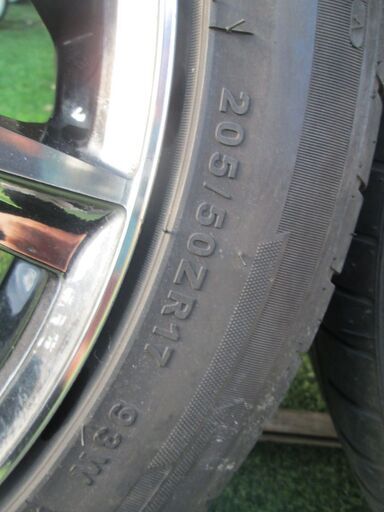 日産セレナ C26 履いていた 205/50R17 weds LEONIS タイヤホイール 