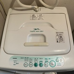 TOSHIBA 洗濯機(白) 30日迄にお問合せ下さい