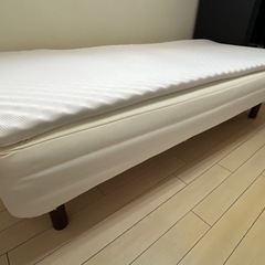 無印シングルベッド(マットレス、トッパー、フレーム)
