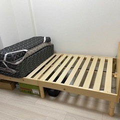 シングルベッド　木製ベッドフレーム