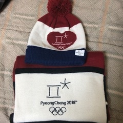 平昌オリンピック　マフラー　帽子