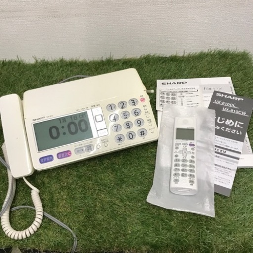 ★【現状品】通電のみ確認済み。 電話機 子機 説明書あり 2014年製 UX-810CL