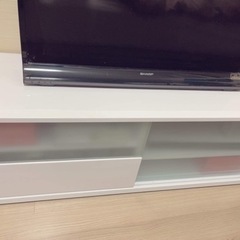 〜4/16引取限定【美品】IKEA：テレビボード（ホワイト）
