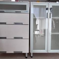キッチンラック　2セット　キッチンボード　食器棚
