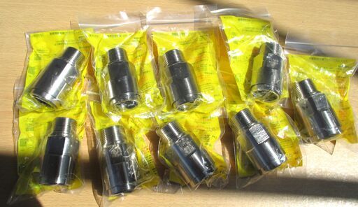 ☆日立金属 HITACHI プッシュインパクト継手接続要領 LIA 20A22・X M4　LPガス用 9個セット・ひょうたん印