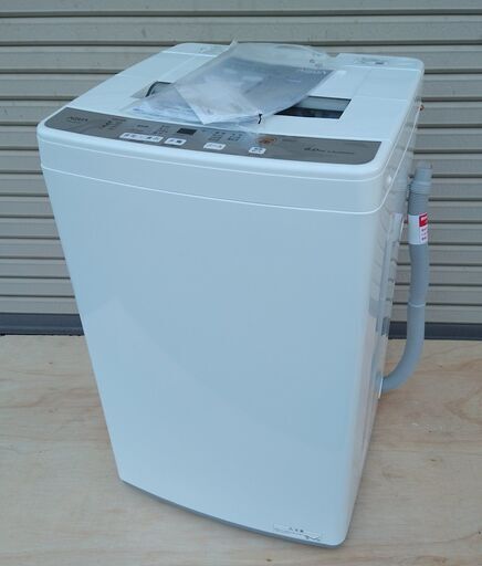 AQUA アクア 全自動洗濯機 6kg  2021年製 3Dアクティブ洗浄 高濃度クリーン浸透  お好み設定＆残時間表示 [AQW-S60J]