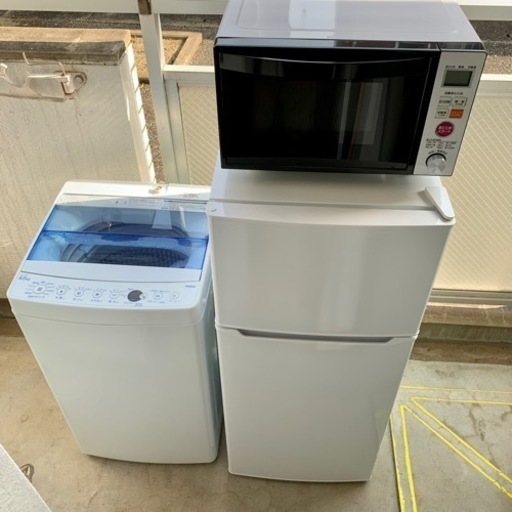 新生活！家電セット⑤ 3点セット 冷蔵庫 洗濯機 レンジ 配送設置無料！ 楽天市場】家電セット 一人暮らし 新生活 冷蔵庫 洗濯機 電子レンジ 3