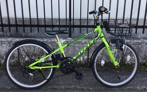 ＜整備・良品＞MIYATA ミヤタ・スパイキー・クロスバイク風 20インチ・ジュニア自転車  シマノ変速 6段シフト・ 鍵付き・お手入れ済みでピカピカ♪