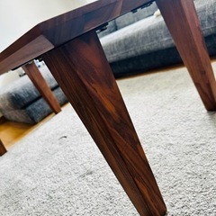 大塚家具 天然木 定価¥67,400 ダイニングテーブル ブラウン