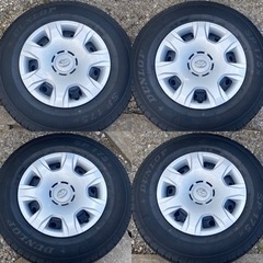 20年製 バリ山】195/80R15 ハイエース純正 タイヤホイールセット