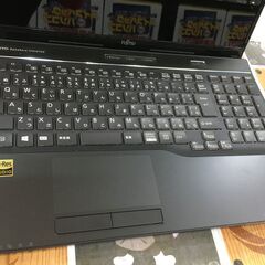 富士通 ノートパソコン FMVWD1A37B 中古品 16GB Windows10