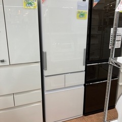 ガラストップ?2019年製 SHARP 415L どっちもドア冷蔵庫 SJ-GT42E