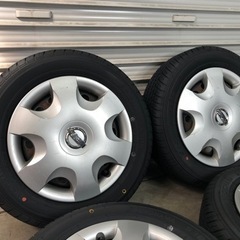 【S2870】22年 新品タイヤ 155/65R13 ヨコハマ S306 モコ MG22S 純正鉄ホイール ルークス 夏タイヤ