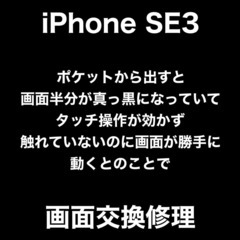 iPhoneSE3修理　福岡市早良区百道浜からお越しのM様