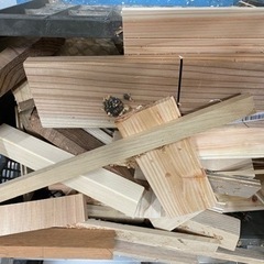 木材（端切れ、木端）　薪や工作に　ドライヤー
