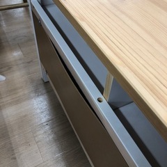 IKEA テレビボード ホワイト×ナチュラル【トレファク上福岡】