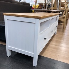 IKEA テレビボード ホワイト×ナチュラル【トレファク上福岡】 IKEA テレビボード ホワイト×ナチュラル【トレファク上福岡】
