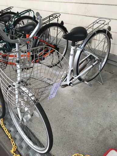 ★ジモティ割あり★ 自転車 26 白クリーニング済み KJ1740