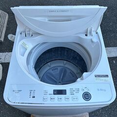 洗濯機 シャープ 2020年 5.5kg ES-GE5E せんたくき ?自社配送時