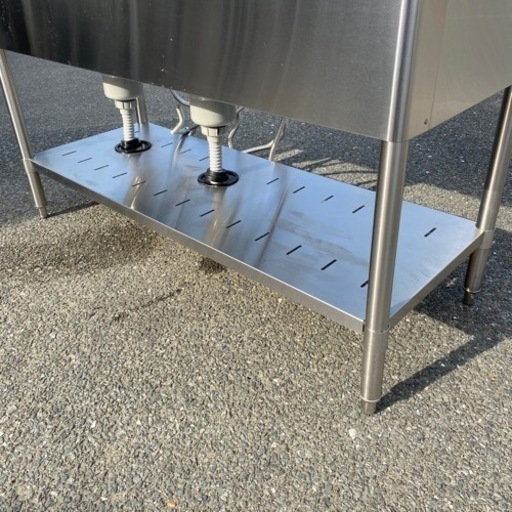 ☆中古品 2槽シンク 1300x550x800 厨房 厨房機器☆