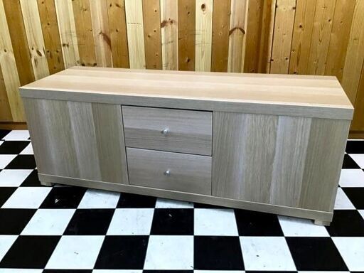 サイドに可愛い引き出し収納付き♪　カジュアルテレビボード　1165×390×440　テレビ台　家具　住まい