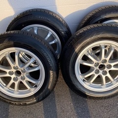 新車外しプリウス50純正ホイールタイ4本セット