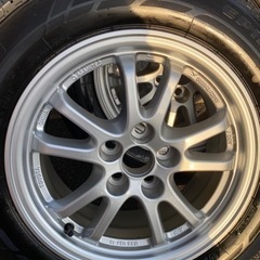 新車外しプリウス50純正ホイールタイ4本セット