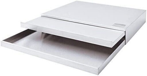 約1万4000円にて購入【美品】スライドテーブル 引き出し付き ステンレス 幅45cm 日本製 調理家電用スライド式テーブル 引き出しスライドテーブル 白
