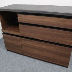 Pamouna/パモウナ キッチンカウンター EMA-S1200R 幅120cm レギュラーカウンター ウォールナット 中古家具 店頭引取歓迎 R7049)