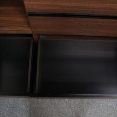 Pamouna/パモウナ キッチンカウンター EMA-S1200R 幅120cm レギュラーカウンター ウォールナット 中古家具 店頭引取歓迎 R7049)