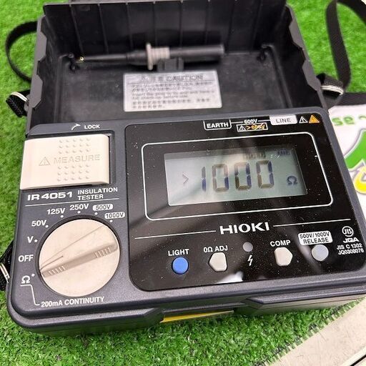 HIOKI IR4051 絶縁抵抗計【野田愛宕店】【店頭取引限定】【中古】IT3C3WGQSHU8 HIOKI IR4051 絶縁抵抗計【野田愛宕店】【店頭取引限定】【中古