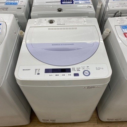 SHARPの全自動洗濯機（ES-GE5A）