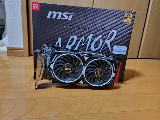 PCパーツ AMD MSI ARMOR RX580 GPU 8GB