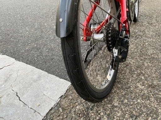 　ミニベロ自転車　２０インチ　7変速　赤　フレーム　アルミ　ＬＯＵＩＳ　ＧＡＲＮＥＡＵ