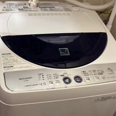 SHARP 洗濯機 4.5kg 2013年製