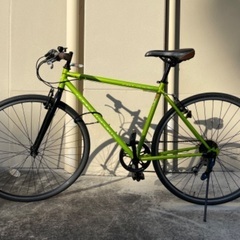【ネット決済】クロスバイク 6speed 黄緑色