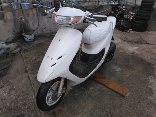 ⭐ホンダライブディオZXタイプ　AF35　白　エナメルシート　テールウイング　リアタイヤ新品