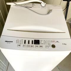 【もっと大幅値下げ！】【極美品】Hisense全自動洗濯機5.5...