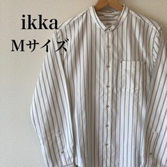 【ikka】ストライプシャツ Mサイズ